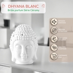 Brûle parfum Série Céramy - Dhyana Blanc