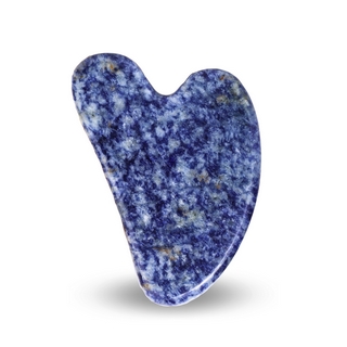 1 Gua Sha en Sodalite Bleue + Housse