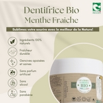 Dentifrice Bio Menthe Fraiche