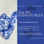 1 Gua Sha en Sodalite Bleue + Housse