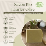 Savon Bio Huile d'Olive et Laurier